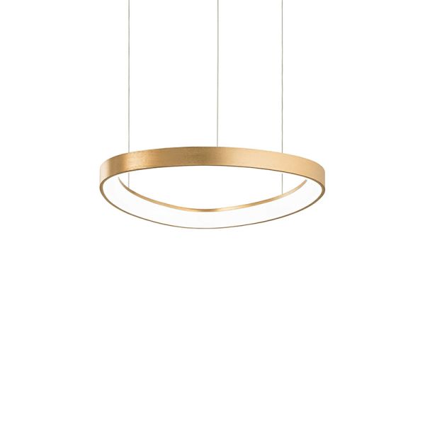 Lámpara colgante de metal Gemini 42cm oro