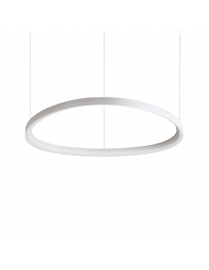 Luminária de teto Gemini grande e circular branca
