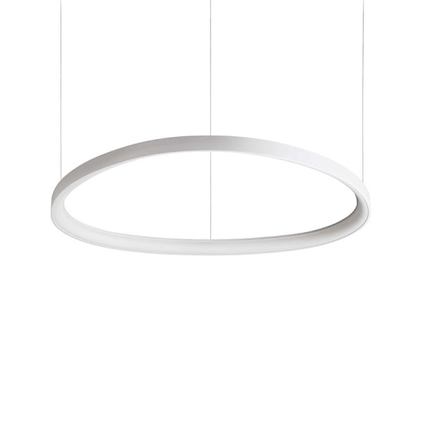 Lámpara de techo circular grande Gemini blanca