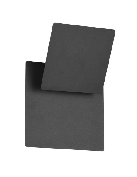 Aplique LED multiposiciones cuadrado MIO negro mate 6W 3000K 560lm IP20