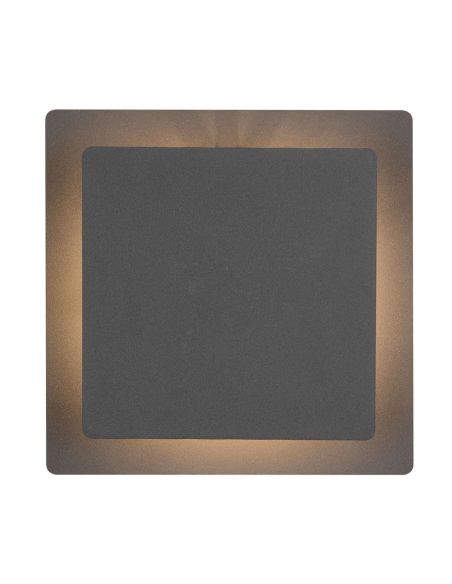 Aplique LED multiposiciones cuadrado MIO negro mate 6W 3000K 560lm IP20