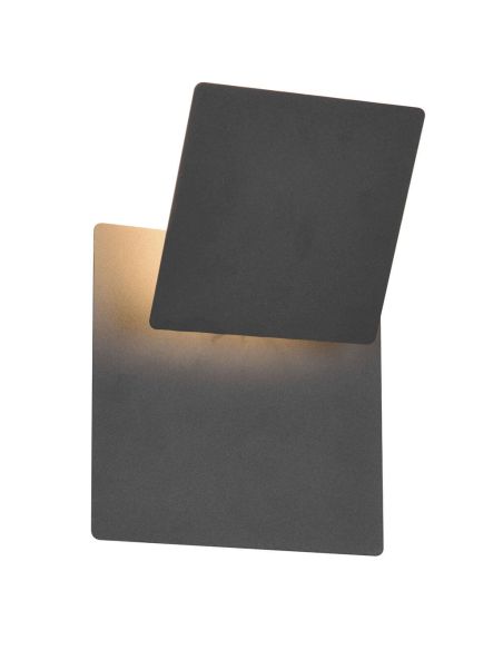 Aplique LED multiposiciones cuadrado MIO negro mate 6W 3000K 560lm IP20