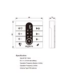 Contrôleur mural Ventilateur compatible MANTRA R00142-R00233, 2,4 GHz