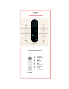 Mando de pared para Ventilador MANTRA Compatible R00143-R00148, 433MHz 2