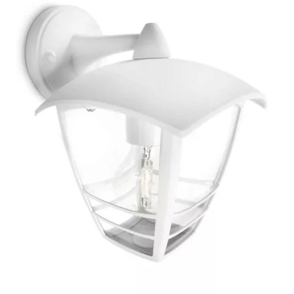 Luminária de parede externa MyGarden Creek Philips E27 em alumínio branco | LeónLeds Lighting