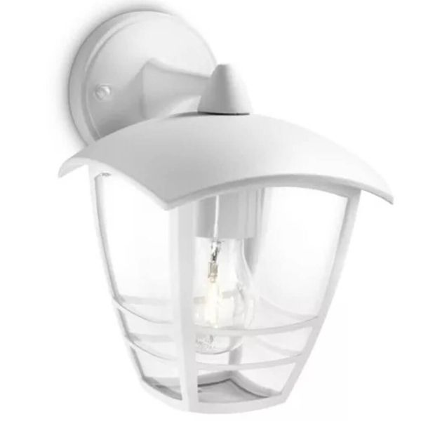 Luminária de parede externa MyGarden Creek Philips E27 em alumínio branco | LeónLeds Lighting