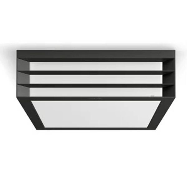 Plafonnier d'extérieur carré Philips Moonshine Anthracite