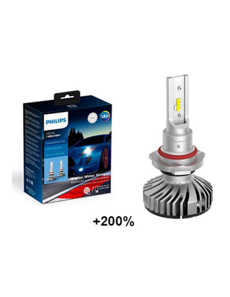 Ampoules LED X-tremeUltion HB3/HB4 5800K +200% d'éclairage, lot de 2, conçues pour les rallyes