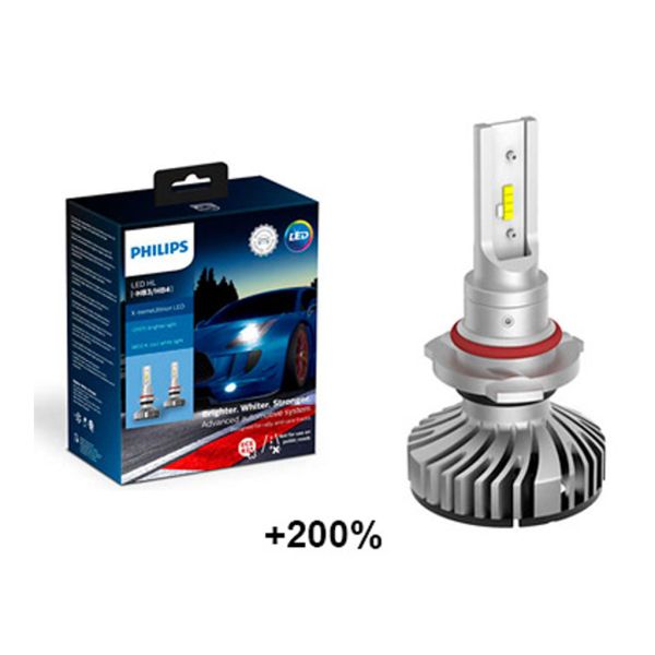 Ampoules LED X-tremeUltion HB3/HB4 5800K +200% d'éclairage, lot de 2, conçues pour les rallyes