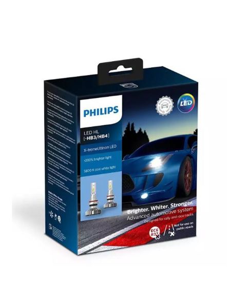 Bombillas LED HB3/HB4 X-tremeUltinon 5800K +200% Luz Pack 2, diseñado para rallys