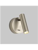 Aplique LED orientable ATRIA superficie Round 3W 3000K 285Lm con interruptor