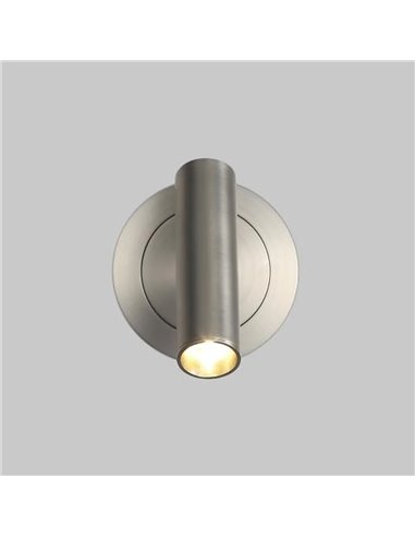 ATRIA Luminária de parede LED portátil redonda de 3W, 3000K e 285 lúmens, ajustável