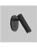 ATRIA Luminária de parede LED portátil redonda de 3W, 3000K e 285 lúmens, ajustável