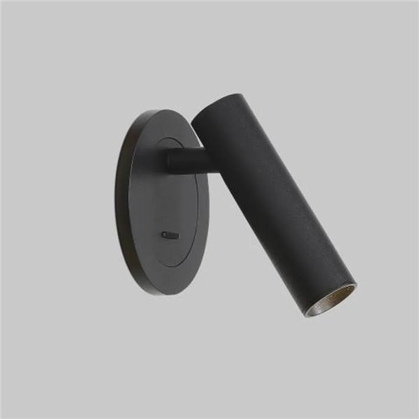 ATRIA Luminária de parede LED portátil redonda de 3W, 3000K e 285 lúmens, ajustável