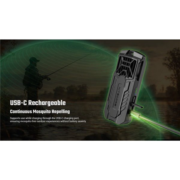 Repelente de mosquitos portátil EMR16 USB-C Outdoor 16h