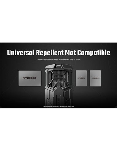 Repelente de mosquitos portátil EMR16 USB-C Outdoor 16h
