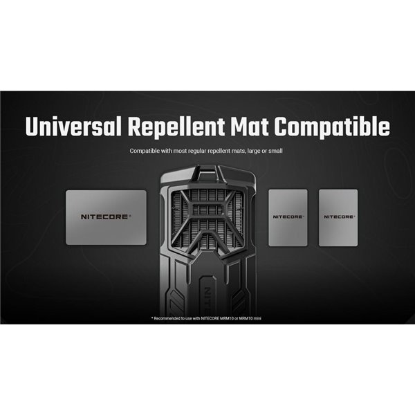 Répulsif anti-moustiques portable EMR16 USB-C pour l'extérieur, autonomie de 16 h
