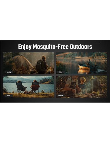 Repelente de mosquitos portátil EMR16 USB-C Outdoor 16h