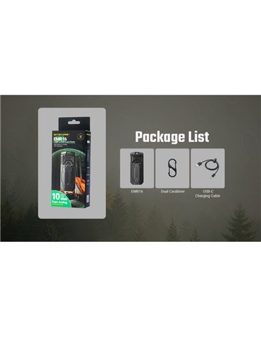 Tragbarer Mückenschutz EMR16 USB-C Outdoor 16h