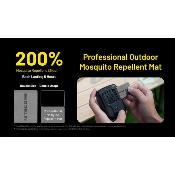 Repelente de mosquitos portátil multiusos EMR40 USB-C Powerbank Outdoor 40h