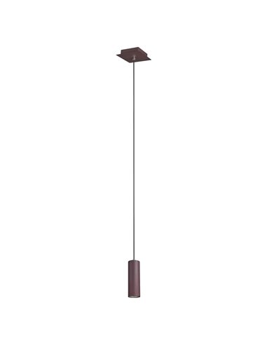 Suspension MARLEY, finition rouille, hauteur réglable, ampoule GU10 (non fournie), 35 W max. pour éclairage intérieur