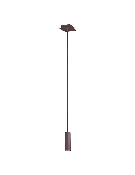 Suspension MARLEY, finition rouille, hauteur réglable, ampoule GU10 (non fournie), 35 W max. pour éclairage intérieur
