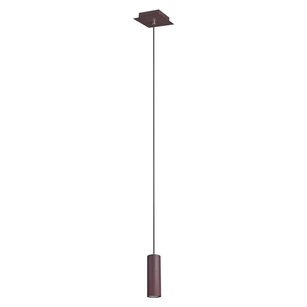 Suspension MARLEY, finition rouille, hauteur réglable, ampoule GU10 (non fournie), 35 W max. pour éclairage intérieur