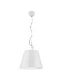 Lámpara colgante ANDREUS pantalla tela blanca Ø35cm 1×E27 excl. para uso interior