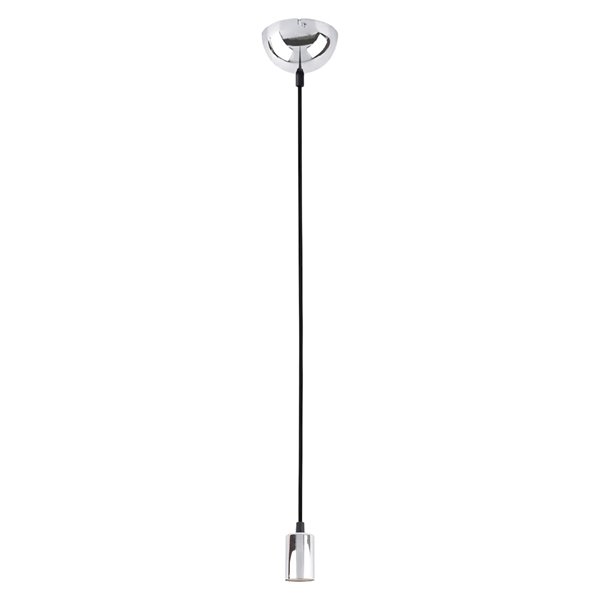 Lámpara colgante de metal cromado CORD E27 (no incl.) para interior