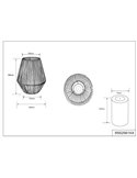 Lampe solaire LED d'extérieur pour mineurs, grise, avec capteur de luminosité, effet flamme 0,2 W, hauteur 305 mm