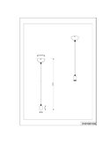 Suspension en métal cuivre antique, cordon E27 (non inclus), pour usage intérieur