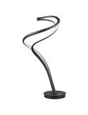 Lámpara de mesa LED diseño curvado NALA negra 17W regulable 2300‑4000K 1900Lm