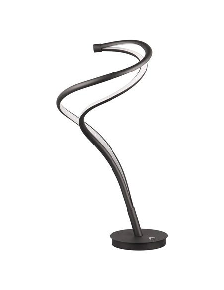 Lampe de table LED NALA noire incurvée, 17 W, intensité variable, 2300-4000 K, 1900 lm