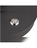 NALA Schwarze, geschwungene LED-Tischleuchte, 17 W, dimmbar, 2300–4000 K, 1900 lm