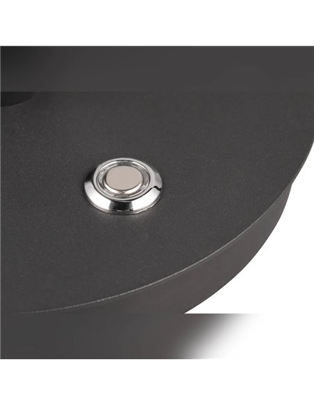 NALA Schwarze, geschwungene LED-Tischleuchte, 17 W, dimmbar, 2300–4000 K, 1900 lm