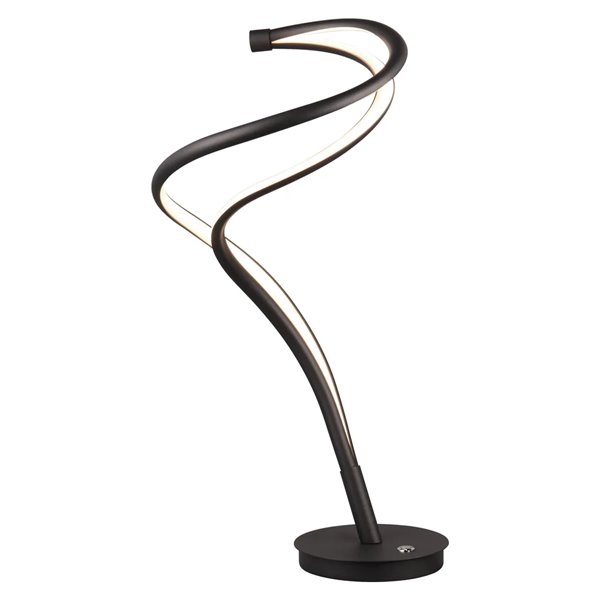 Lampe de table LED NALA noire incurvée, 17 W, intensité variable, 2300-4000 K, 1900 lm