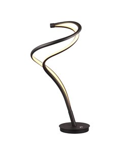 Lámpara de mesa LED diseño curvado NALA negra 17W regulable 2300‑4000K 1900Lm