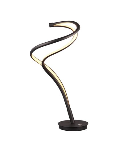 Lampe de table LED NALA noire incurvée, 17 W, intensité variable, 2300-4000 K, 1900 lm