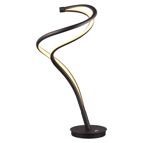 Lampe de table LED NALA noire incurvée, 17 W, intensité variable, 2300-4000 K, 1900 lm
