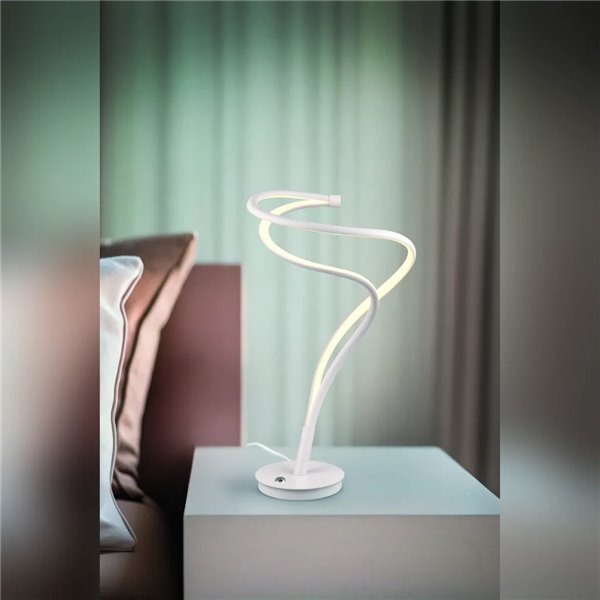 Lampe de table LED NALA noire incurvée, 17 W, intensité variable, 2300-4000 K, 1900 lm