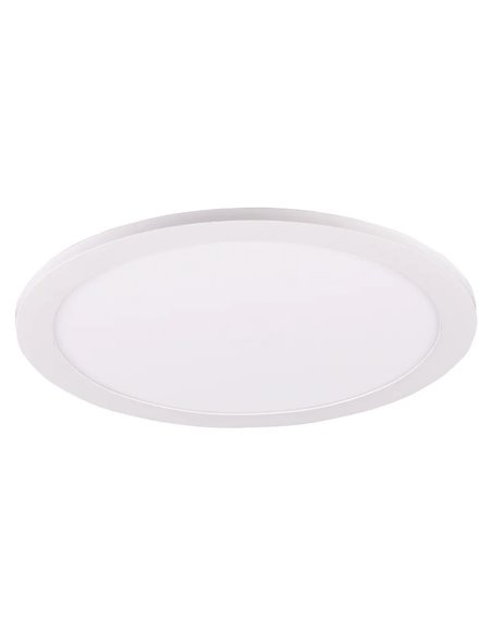 TIBERIUS LED-Deckenleuchte, weiß, 15,5 W, 4000 K, 1700 lm, Ø 30 cm, IP20