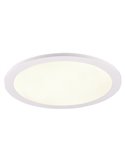 Plafón de techo LED TIBERIUS blanco 15,5 W 4000K 1700Lm Ø30cm IP20