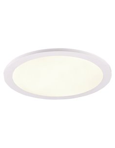 Luminária de teto LED TIBERIUS, branca, 15,5W, 4000K, 1700lm, Ø30cm, IP20