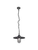 Lámpara colgante vintage de exterior BRENTA antracita E27 (no incl.), Ø30cm IP44