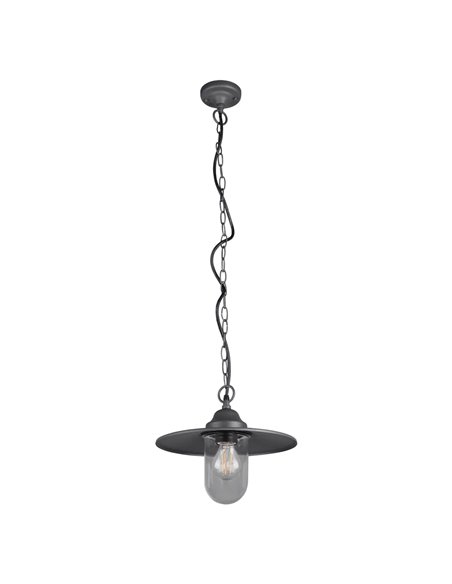 Suspension d'extérieur vintage BRENTA, anthracite, E27 (douille non incluse), Ø30cm, IP44