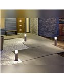 Baliza de exterior HOOSIC óxido E27 (no incl.) para caminos, 30cm altura Ø12cm
