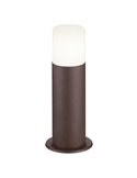 Sinalizador externo HOOSIC, cor ferrugem, soquete E27 (não incluído), para caminhos, 30 cm de altura, Ø12 cm