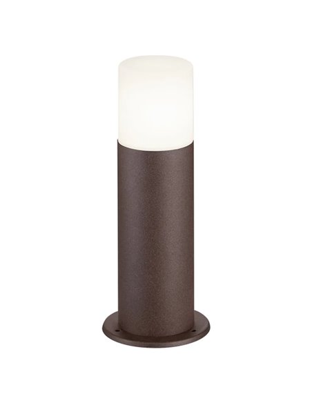 Balise extérieure HOOSIC, couleur rouille, culot E27 (non fourni), pour allées, hauteur 30 cm, diamètre 12 cm