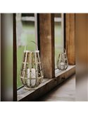 Lámpara solar estilo boho-chic VINTO beige claro 0,2W LED 2700K efecto llama IP44