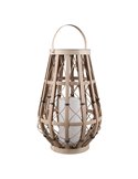 Lampe solaire VINTO beige clair style bohème chic, LED 0,2 W 2700 K effet flamme, IP44